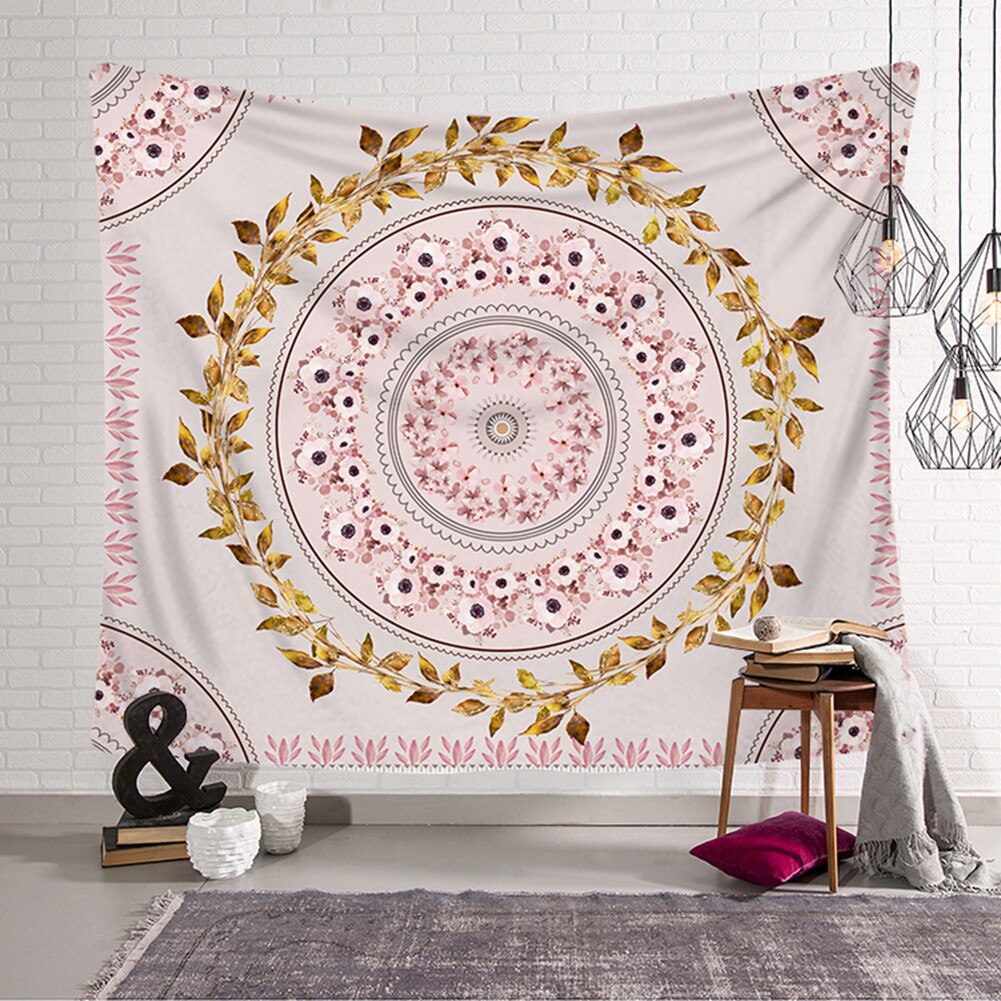 95 cm * 73 cm Tapestry Bohemian Wall Hanging Throw Rug Blanket Camping Tent Travel MattressTapestries Chic Home Decoration: E