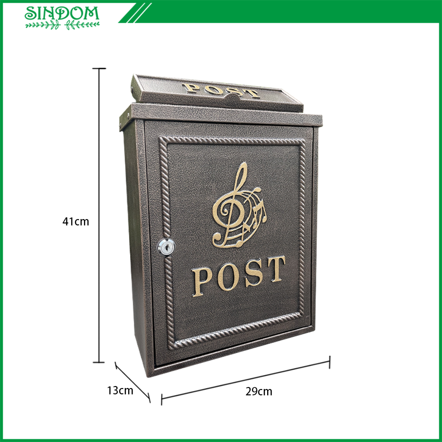 Aluminum Outside Post Metal Mailbox Wall Mounted Mailboxes for Letters