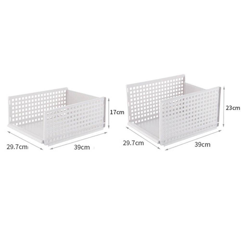 Foldable Stackable Drawer Type Storage Basket for Grandado
