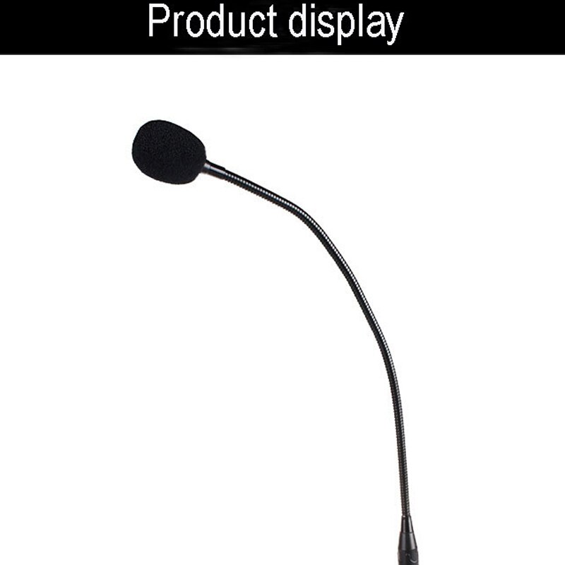 Condenser Wired Microphone 360° Adjust Freely Studio Speech Microphone for School Speech Meeting PC Laptop