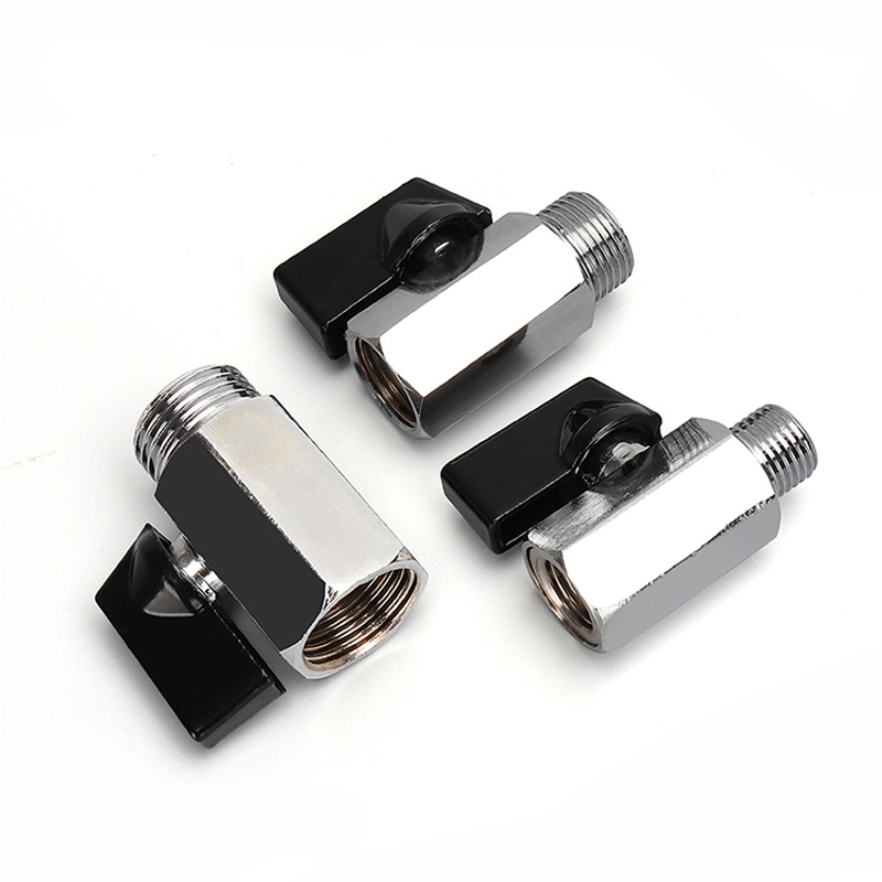 Brass Ball Valve 1/8" 1/4" 3/8" 1/2" BSP Threaded Mini Male To Female Air Compressor Water Gas Oil Shut Off Valve