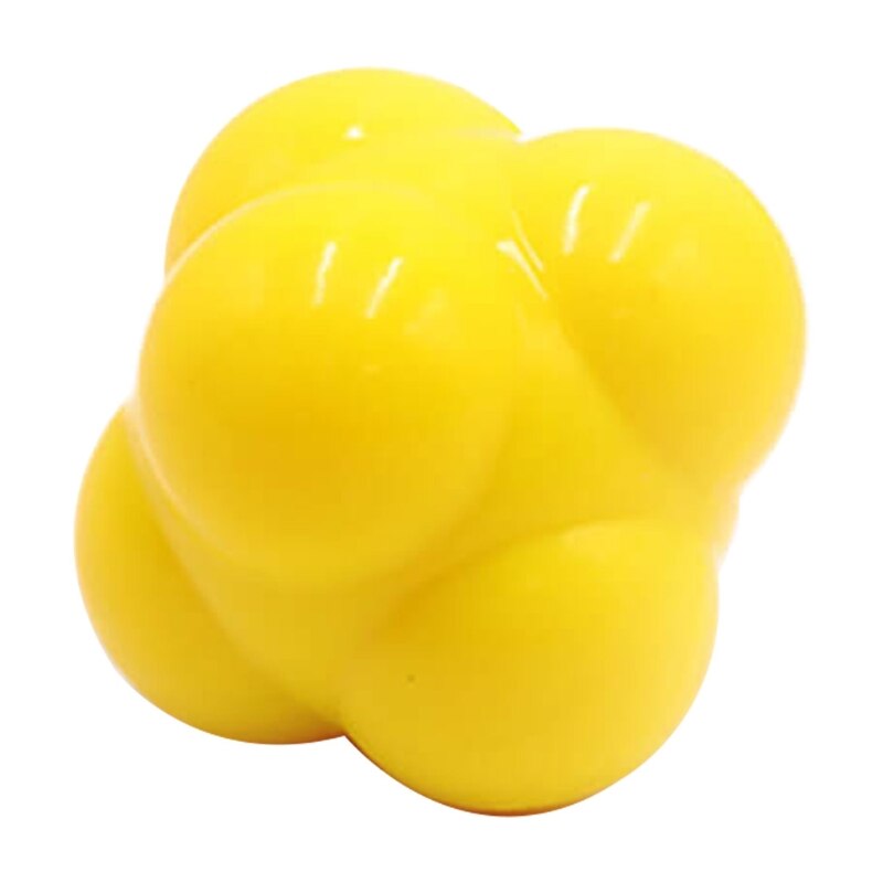 Speed Agility Fitness Hexagon Kick Bounce Reaction Balls for Agility Reflex Training and Hand-eye Coordination Quick Reaction Te: Gold
