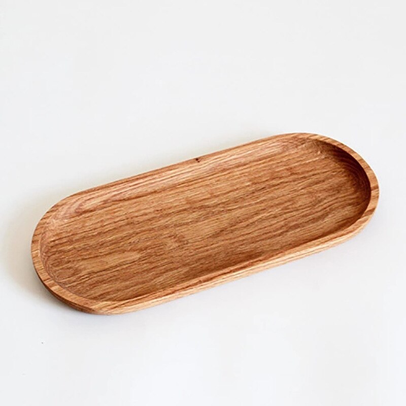 Brødtallerkener rød gummi oval firkantet rektangel opbevaringstallerken frugtfade underkop tebakke dessert middag: 32 x 14cm
