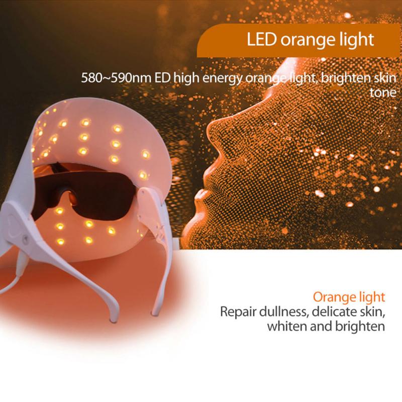 Light LED Facial Mask Skin Rejuvenation LED Mask Phototherapy Face Care Beauty Anti Acne Whitening Wrinkle Removal Face LED Mask