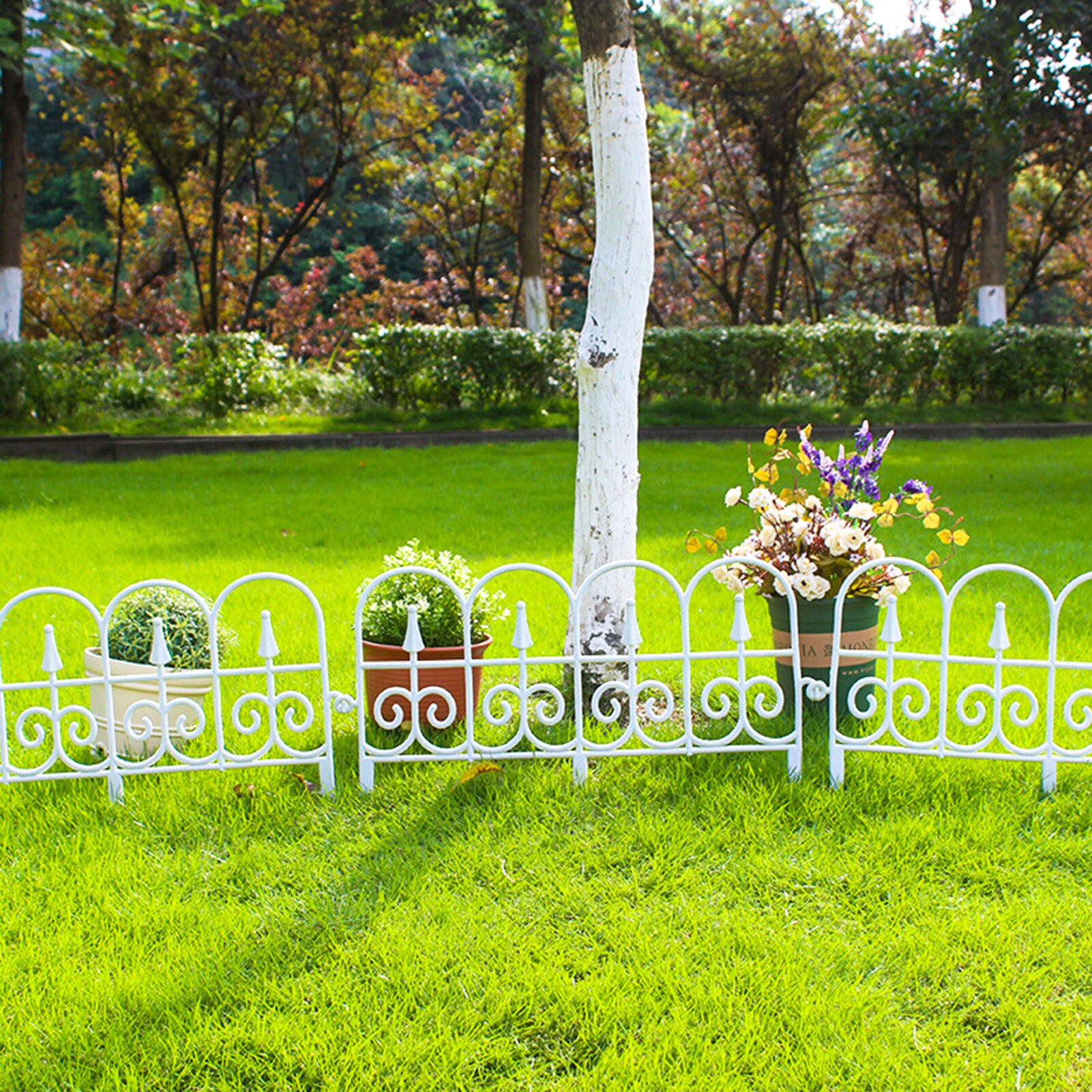 European Style Fence Barrier DIY Garden Decoration Accessories Courtyard Plant Lawn Driveway Gates Small Fence Decor Tools
