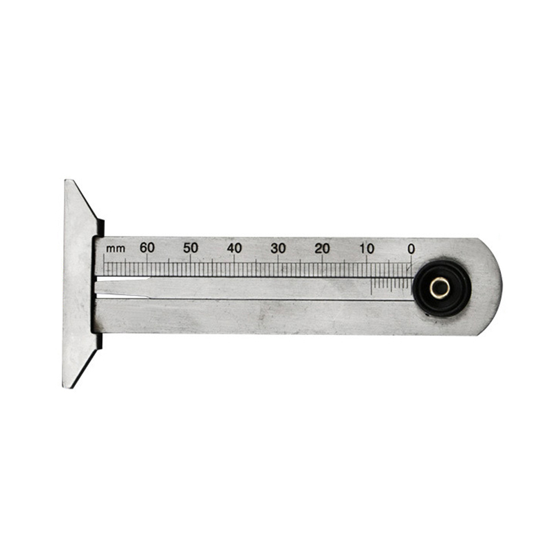 Medidor de profundidad de la banda de rodadura del neumático de acero inoxidable para el coche: 0-60mm
