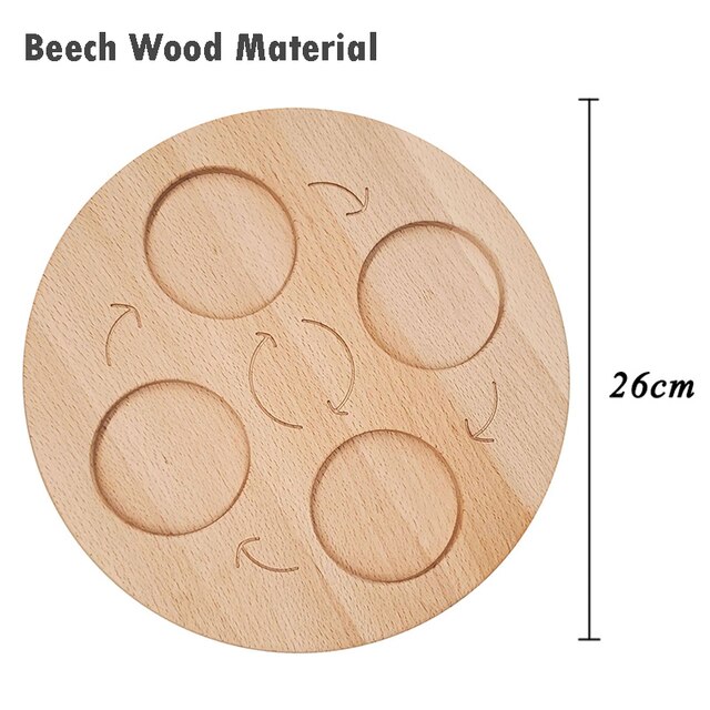 Bordo del ciclo di vita animale in legno giocattoli per bambini supporti didattici Montessori ciclo di crescita delle piante modello Set giocattoli educativi per la scienza della vita: Beech Pallet B