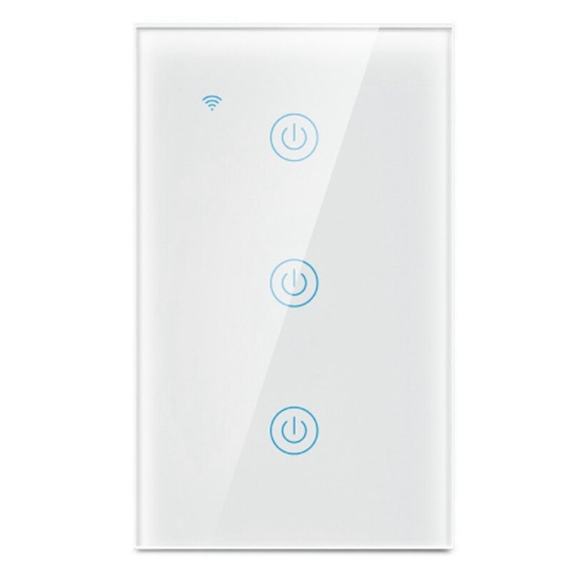 Smart Security Producten, Drie-Way Switch Panel Met Zigbee Protocol, Voice Control Voor Kantoor, home-Wit