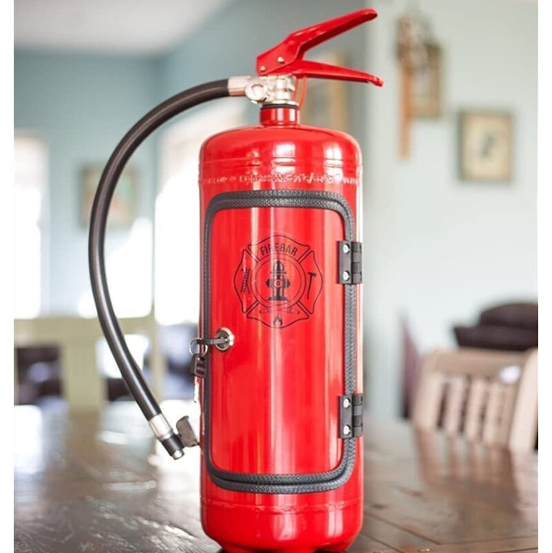 Fire Etinguisher Wine Storage Bar Decoration Mini Bar Can Bar Simulation Fire Extinguisher Desktop Ornament Home Decor