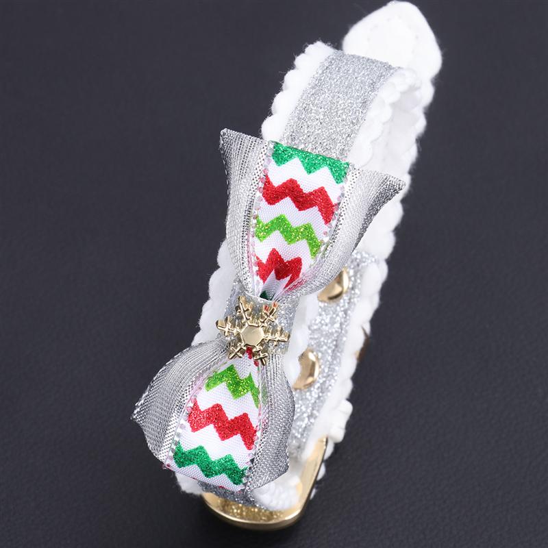 1 st julhalsband för sällskapsdjur rosett halsband snöflinga halskedja för husdjur katt kattunge hund