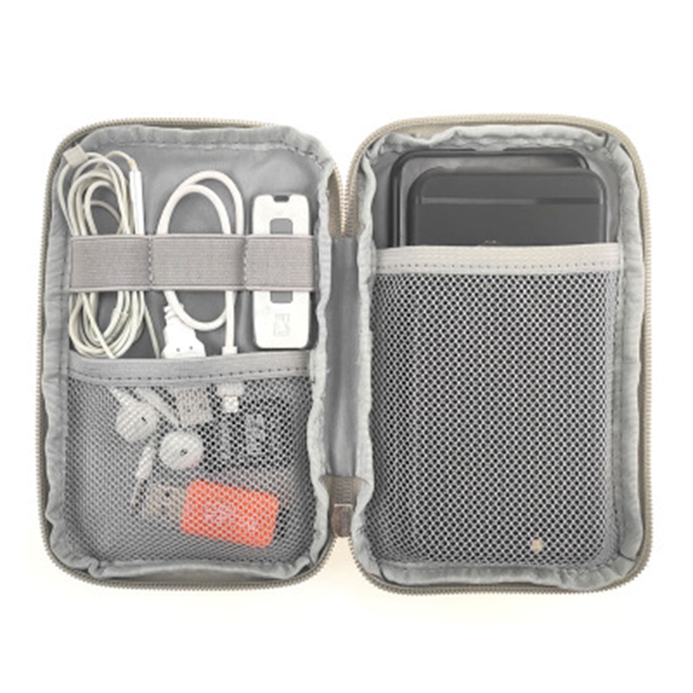 Travel Kit Small Bag Mobile Phone Case Digital Gadget Device USB Cable Data Cable Organizer Travel Inserted High capacity Bag