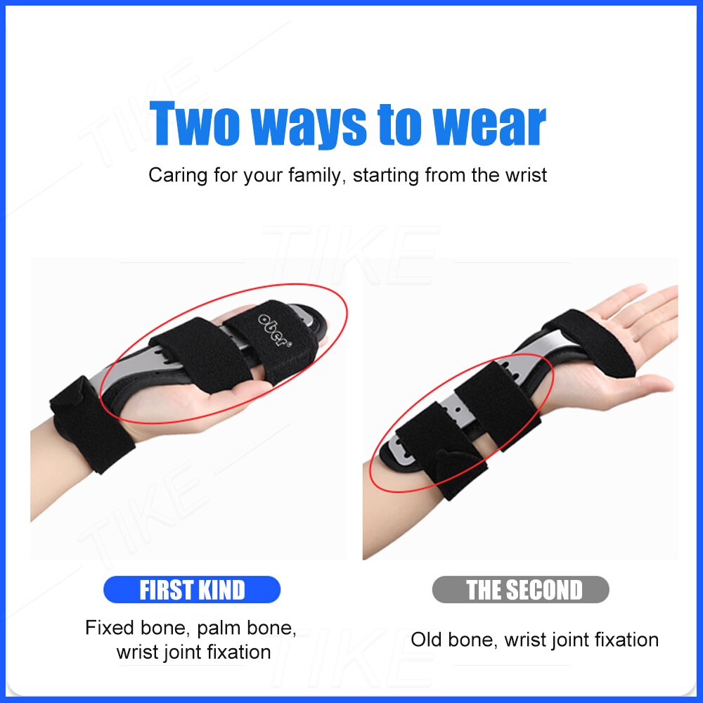Tike Pols Hand Palm Brace Ondersteuning Met Metalen Spalk Stabilisator Voor Tendinitis Artritis Carpaal Tunnel Syndroom, Verstuikingen Stammen