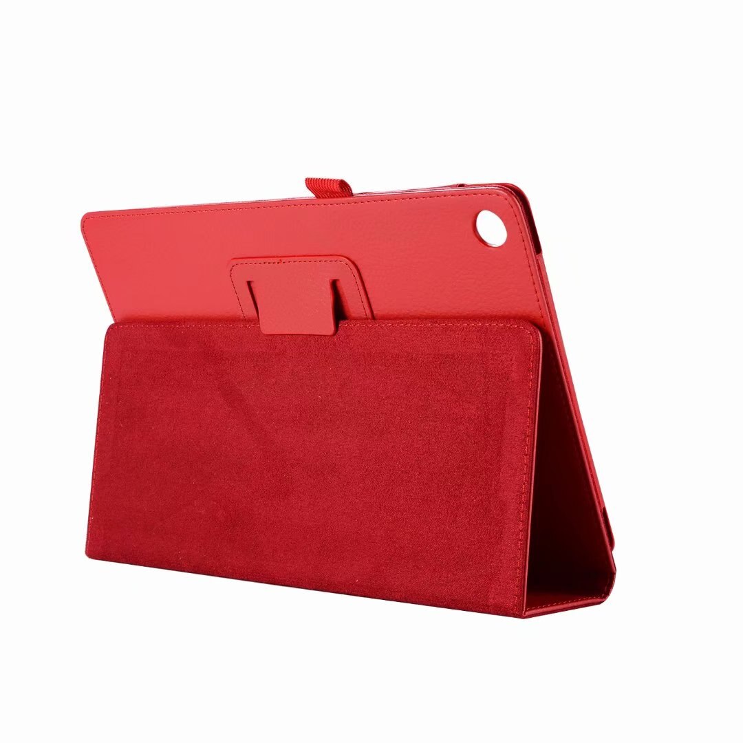 Étui en cuir pu à rabat pour tablette Lenovo Tab 4, 8 TB-8504x, TB-8504N TB-8504: Rouge