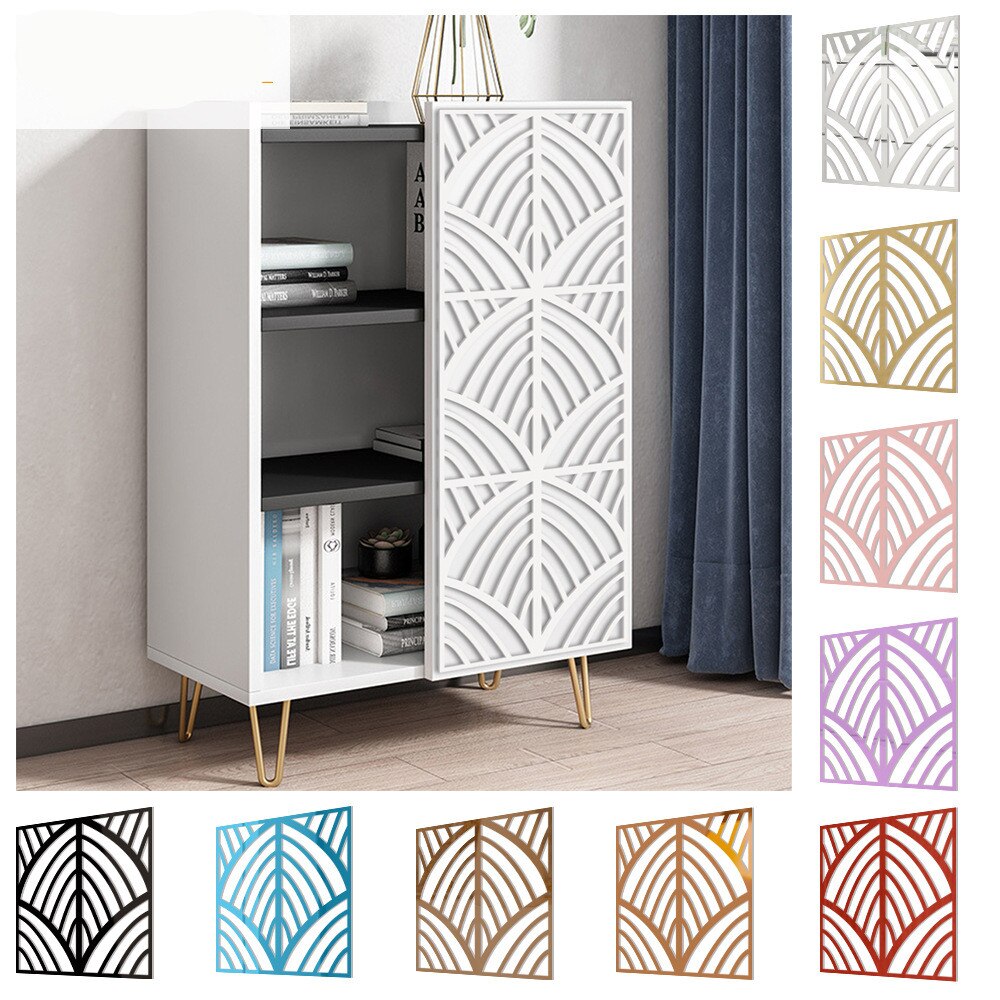 Möbel Änderung Dekoration Aufkleber Wohnzimmer Schlafzimmer Schrank Dekorative Spiegel Acryl Selbst-Klebstoff Spiegel Aufkleber
