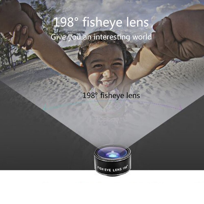 7 In 1 Telefoon Camera Lens Kit Groothoek/Fisheye Lens Speciale Effecten Lens Kit Voor Smartphones/En-Roid Telefoons Camera T84C