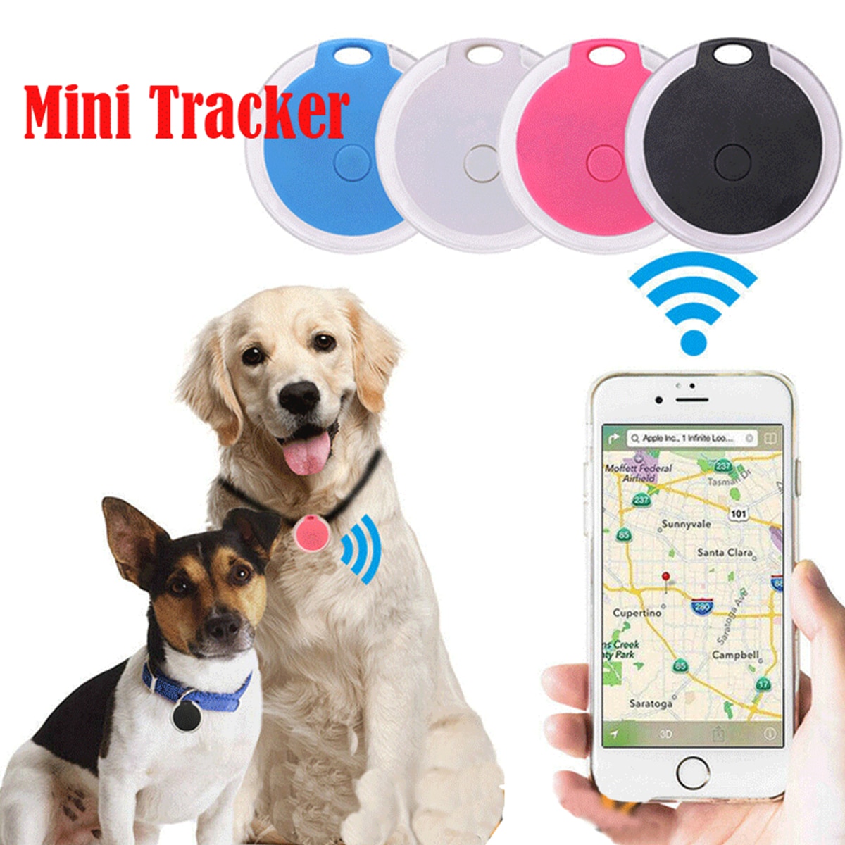 Smart BT Anti-Lost Tracker Portable Mini Locator Alarm Positioning Selfie Trackers For Pet Keys Wallet Bag Kids