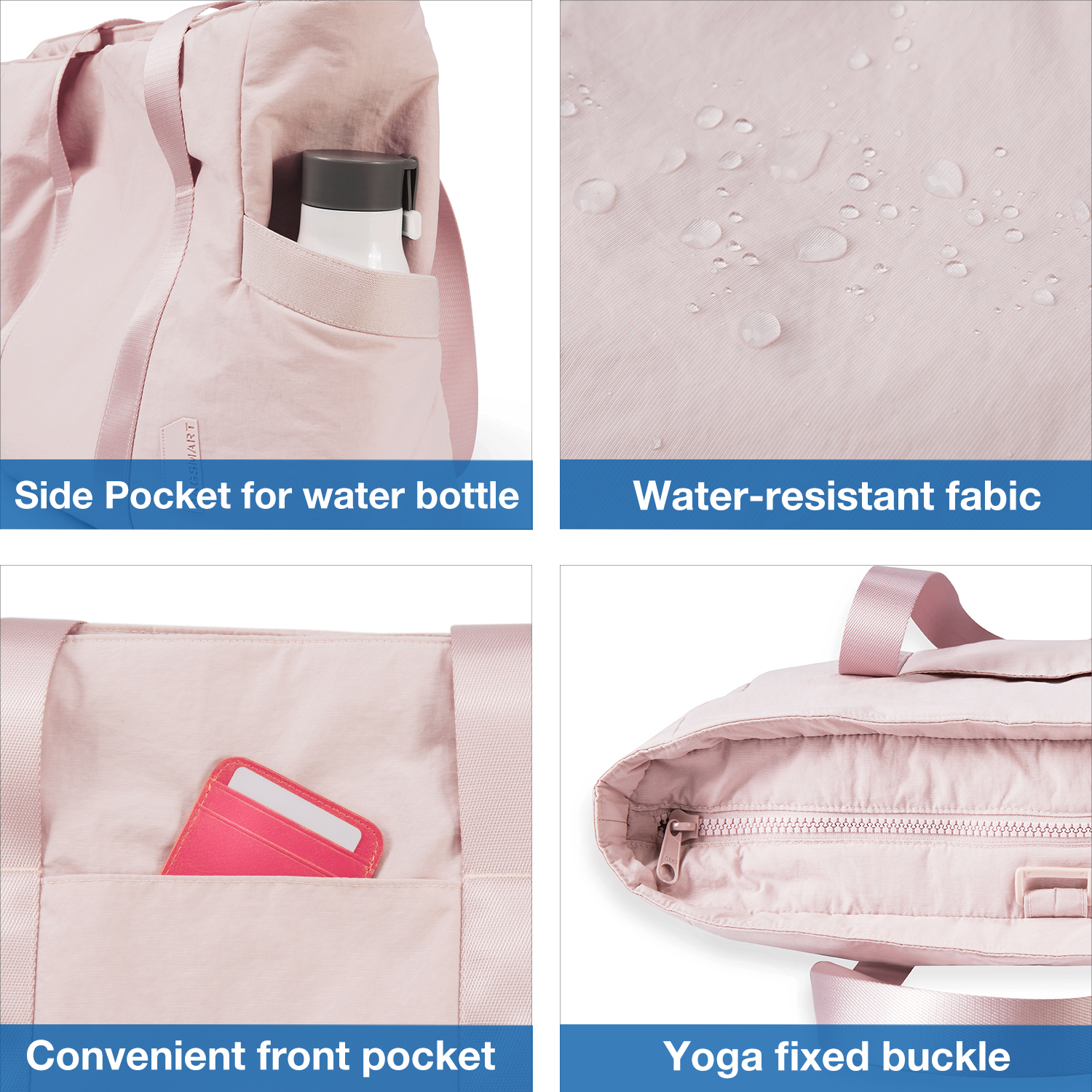 BAGSMART Bolsa Tote para Mujeres de Gran Capacidad Bolsa de Hombro Bolsa Cruzada Bolso de Mano para Estudiantes Universitarias Bolsa de Compras para Mujeres