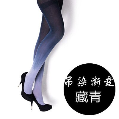 1pc Womens Four Seasons 120D Velvet Gradient Opaque Seamless Pantyhose Stockings Candy Color Tights Medias: C