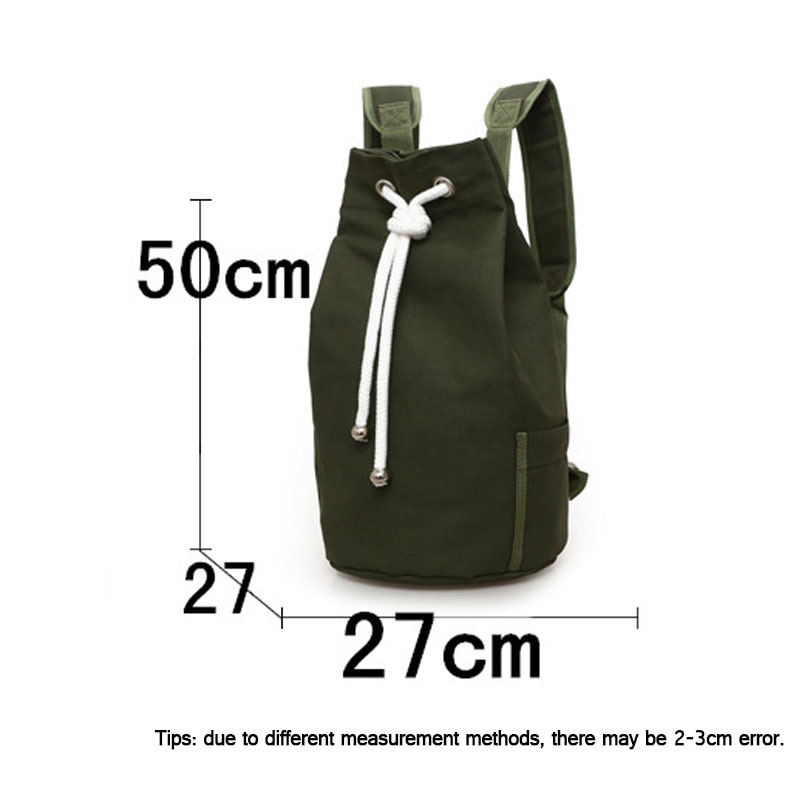 Outdoor Sport Basketball Bag Canvas Large Capacity Bucket Bag Football Balls Pack Black Mens Backpack J761420
