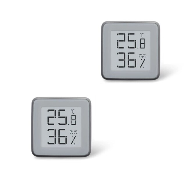 Xiaomi-termómetro inteligente MMC con pantalla e-ink BT2.0, higrómetro con Bluetooth, funciona con la aplicación MIJIA, herramientas para el hogar: 2pcs