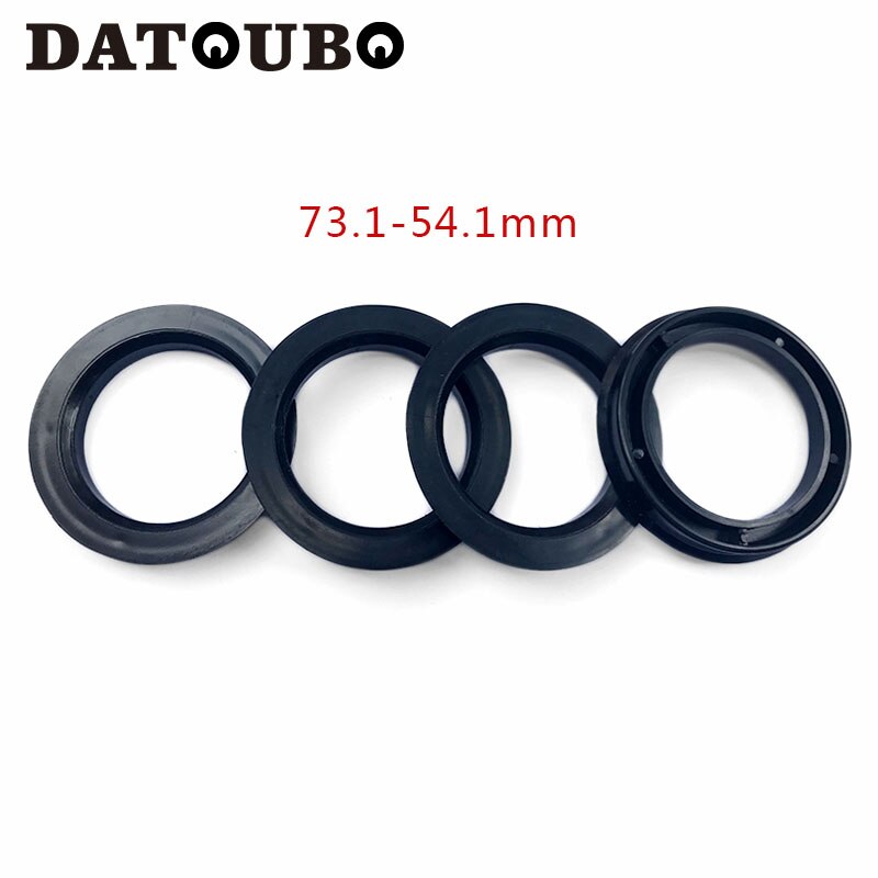 DATOUBO 4 stks/partijen, zwart plastic materiaal auto wiel 73.1mm-54.1mm hub centric ringen, auto accessoires. Retail prijs.