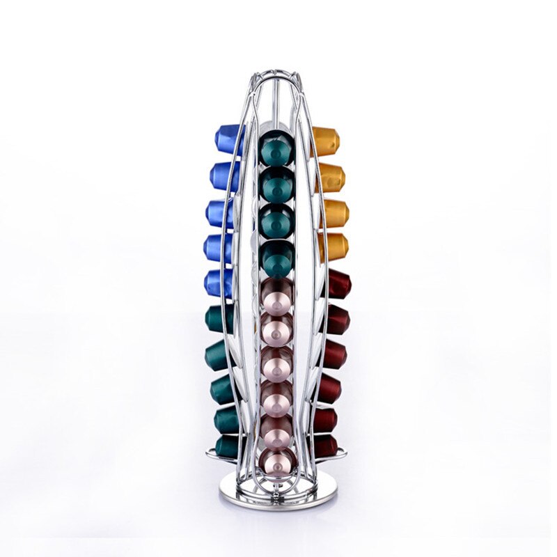 40 Cups Nespresso Coffee Pods Holder Rotating Rack Coffee Capsule Stand Dolce Gusto Capsules Storage Shelve Organization Holder: Style 5