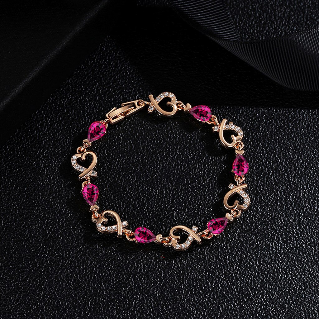 OTOKY Neue Frauen Strass Kristall Armbinde Armreif Liebe Valentinstag Hochzeit Braut frauen Schmuck Weihnachten