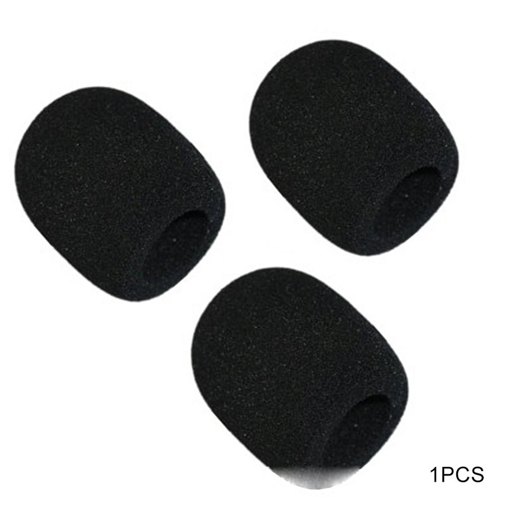 1pc mikrofone, dicke schaumstoff-mikrofonabdeckung, windschutz, ktv, elastisch, schrumpft, praktischer weicher mikrofonüberzug