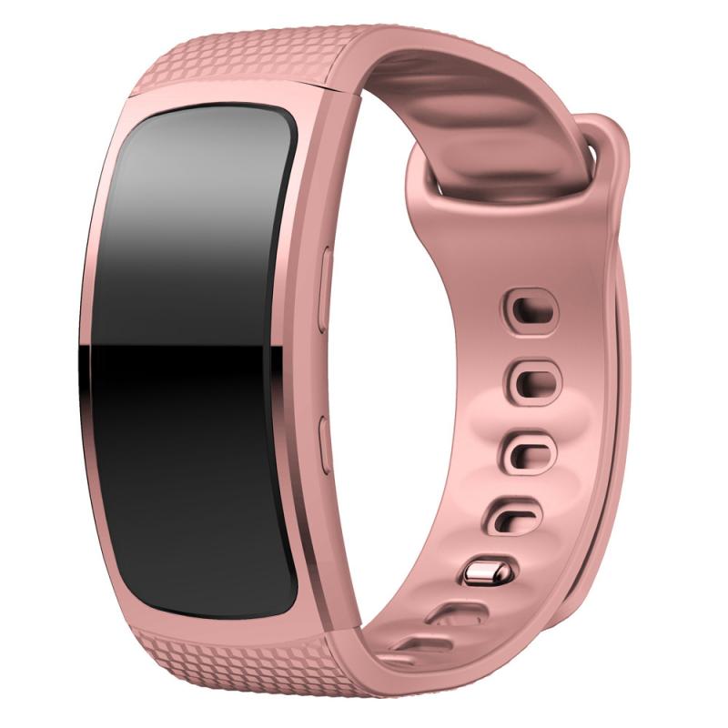 Per Samsung Gear Fit 2 Pro SM-R360 Watch Band Compatibile Per Samsung Gear Fit 2 Pro di Silicone Del Cinturino di Vigilanza di Forma Fisica fascia 95 + 88 millimetri: soft pink