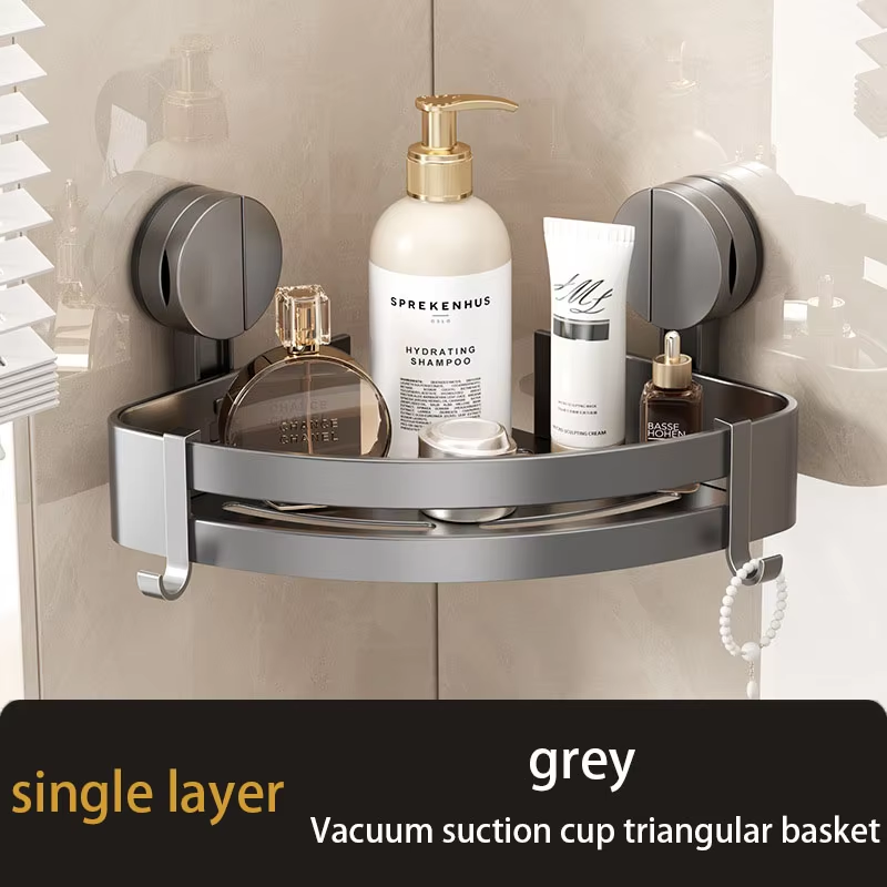 Badkamer Zuignap Type Opbergrek Zonder Ponsen Statiefrek Toilet Muur Hoek Muur Hangende Opbergplank: WIT