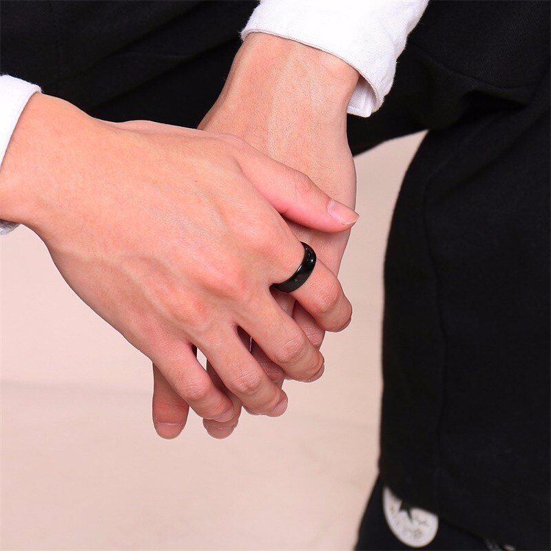 Goudkleurige trouwring verlovingsring roestvrij stalen ring voor vrouwen mannen Amerikaanse maten 4 5 6 7 8 9 10 11 12 13 14 15