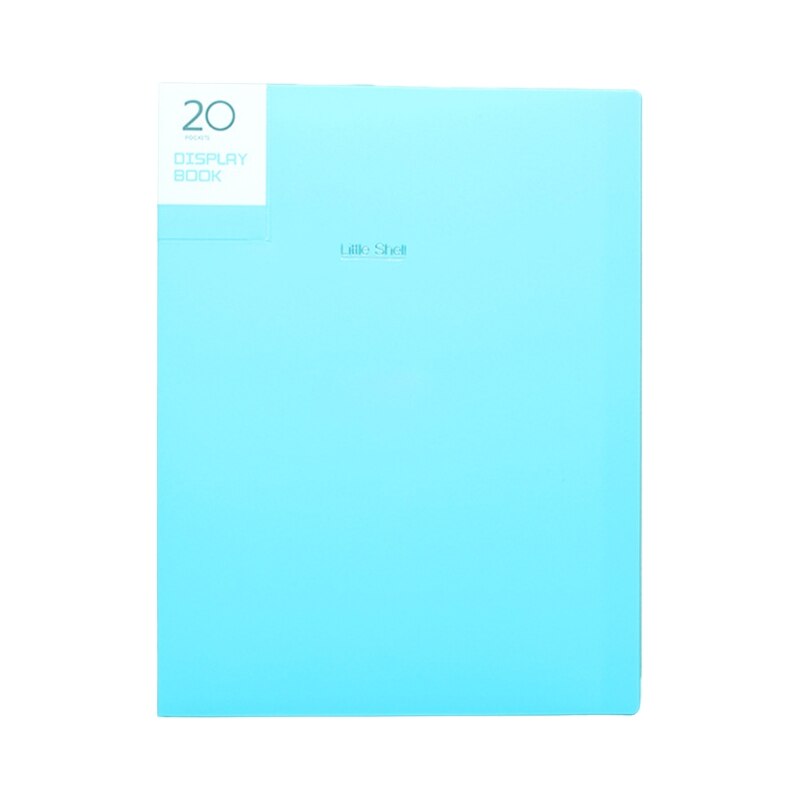 A4 Display Book 20/30/40/60 Pages Transparent Insert File Folder Document Bag N7MA
