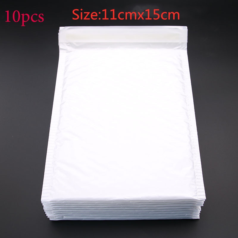 10 PCS/Lot 11cmx15cm White Foam Envelope Bags Self Seal Mailers Padded Envelopes With Bubble Mailing Packages