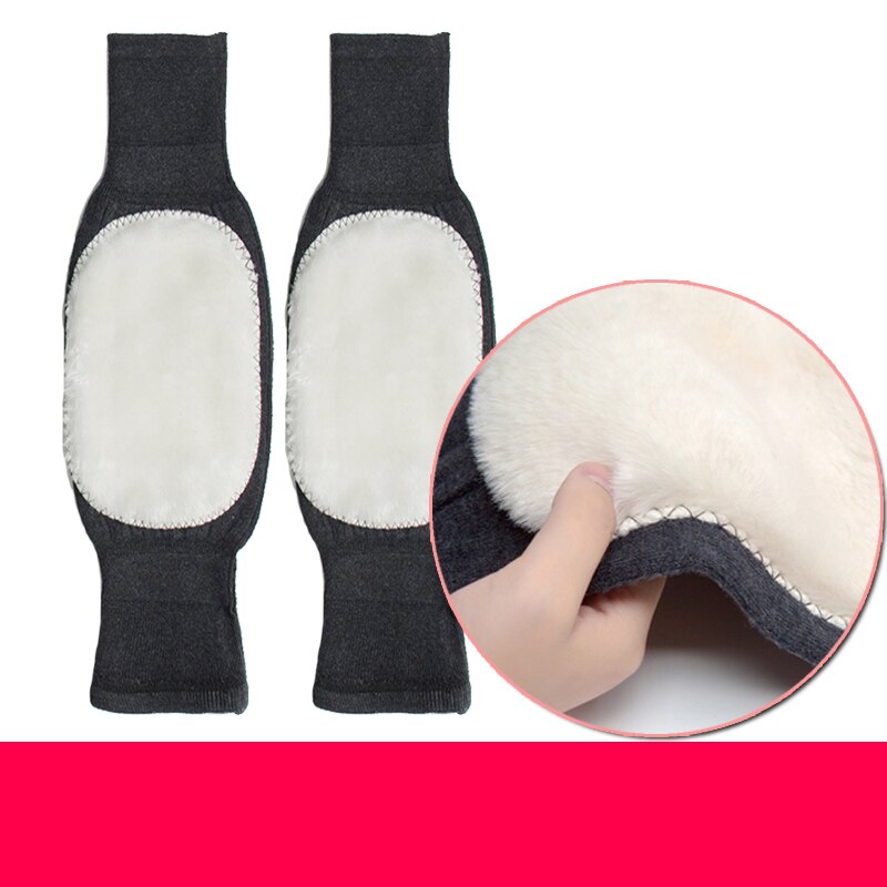 Winter Beenwarmers Vrouwen Koppels Plus Fluwelen Voet Knie Bescherming Thermische Gebreide Elastische Hoge Elastische Harajuku Gehaakte Ulzzang: white velvet