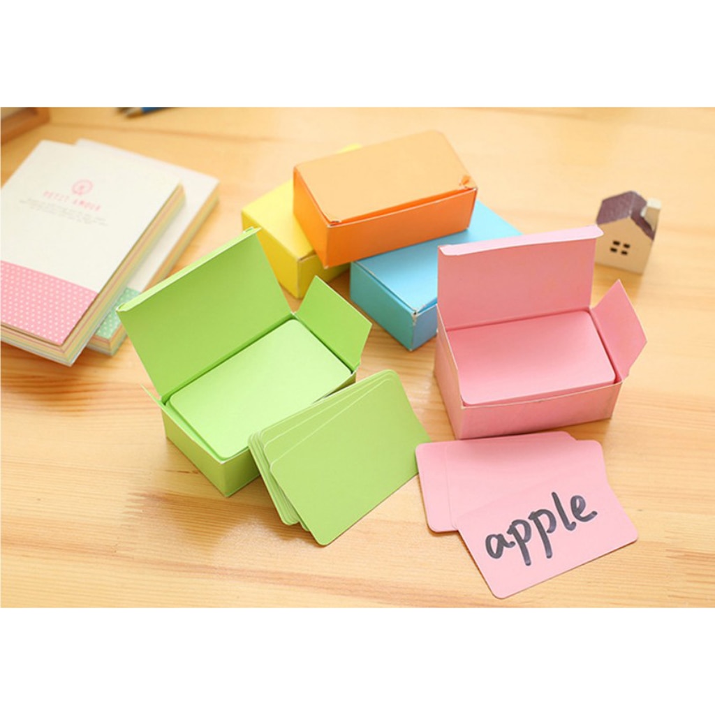 8 Boxes, Paper Blank Index Flash Cards DIY Greeting Quick Message, 90 Sheets Per BOX