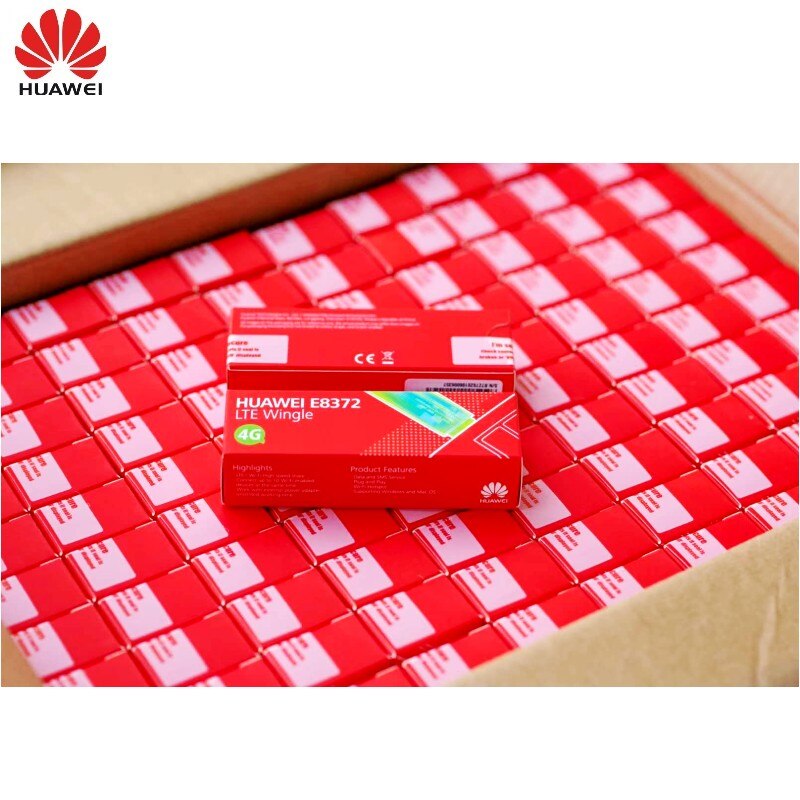 Unlocked Huawei E8372 E8372h-153 150Mbps 4G LTE Wifi Modem + 2pcs 4G Signal Antenna