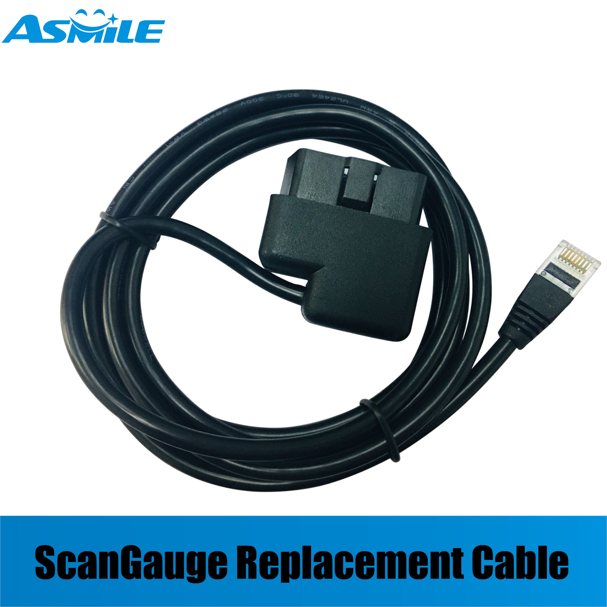 ScanGauge II Scan Gauge OBD-II Replacement Cable right angle to OBD-RJ45 ,