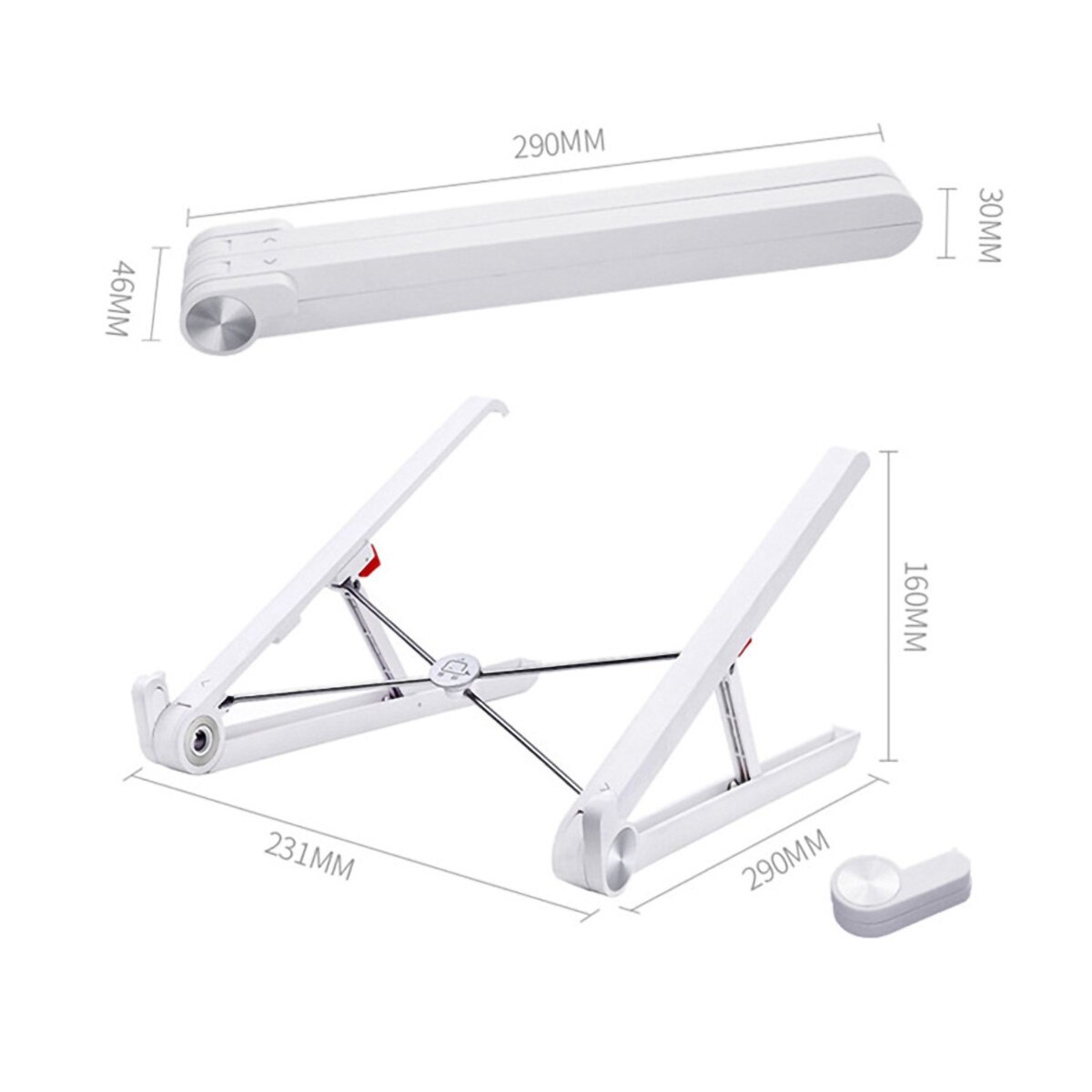 Ultralet let sammenfoldelig bærbar holder notebo stativ bærbar bærbar støttebeslag til kølereol til computer