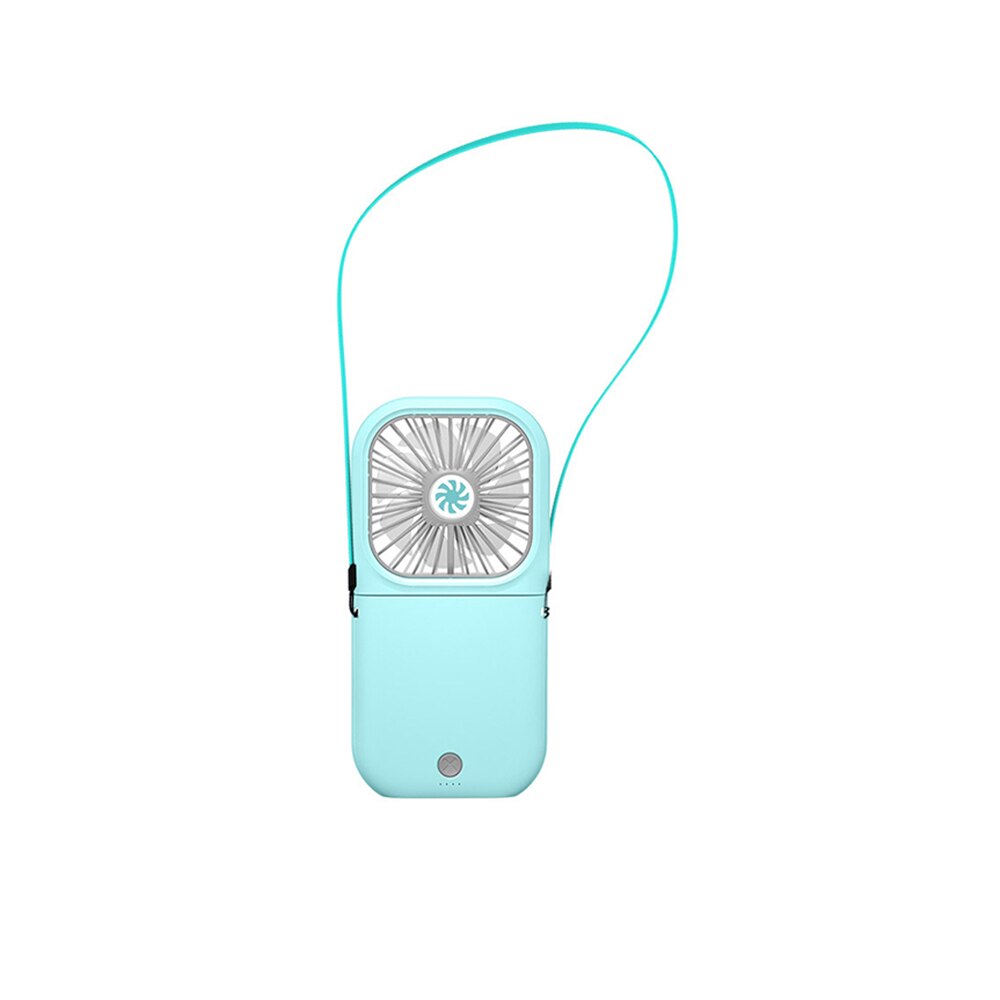 Stijl Halter Fan Mini Draagbare Vouwen Usb Kleine Ventilator Langdurige Fan Mini Draagbare Ventilator Hand Ventilator Batterij: green