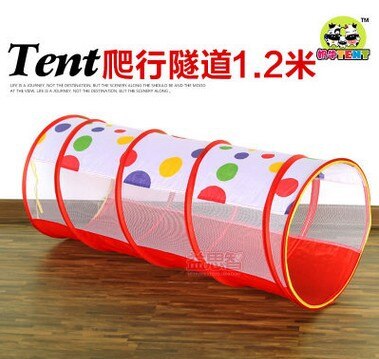 KID'S Tent Tunnel Folding Portable Magic Baby Toy Room A Facility for Children to Bore Tube Climbing Tube/Sunshine Crawl Tunnel: Color Dotted 1 2 M