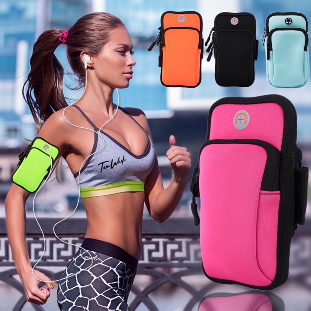 Multifunktionale outdoor-sport-armtasche, freizeit-armtasche, fitnessstudio-tasche, handytasche, schlüsselhalter für iphone x und samsung