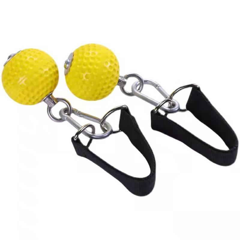 Pull-Up Ball with Heavy Duty Strap Non-Slip Hand Exercise Cannonball Grip for Hand Strength Climbing Arm Muscle Training Power: 1 pair ball set