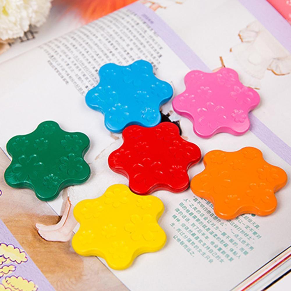 Bébé 12 couleurs cire Crayon sûr Non toxique matériel certifié jouet sécurité enfants éducation précoce papeterie anneau neige forme