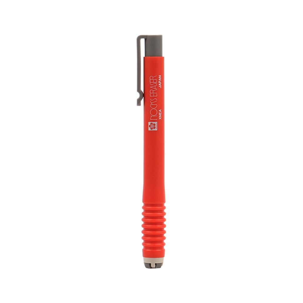 Japan Sakura Nocks Eraser Press-type Pen Eraser XNEA Sketch Art Painting Special High-gloss Eraser School Supplies Stationery: red