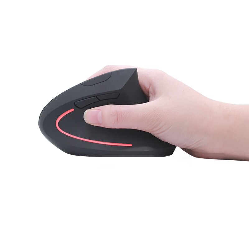 Wireless Bluetooth Mouse Ergonomic Optical 2.4G 800/1200/1600DPI Rechargeble Light Vertical Mice Gaming Mouse Gamer: 2.4G Chargeable