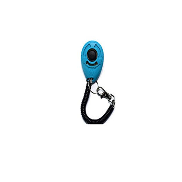 Pet Dog Dog Training Dog Supplies Clicker Trainer Fast Dog Training Device Clicker Whistle Password Equipment Trainer: Sky Blue