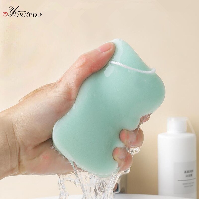 OYOREFD przenośna bezbolesna gąbka złuszczająca rękawica peelingująca łazienka szczotka robić ciała mocna szczotka złuszczająca gąbka robić kąpieli