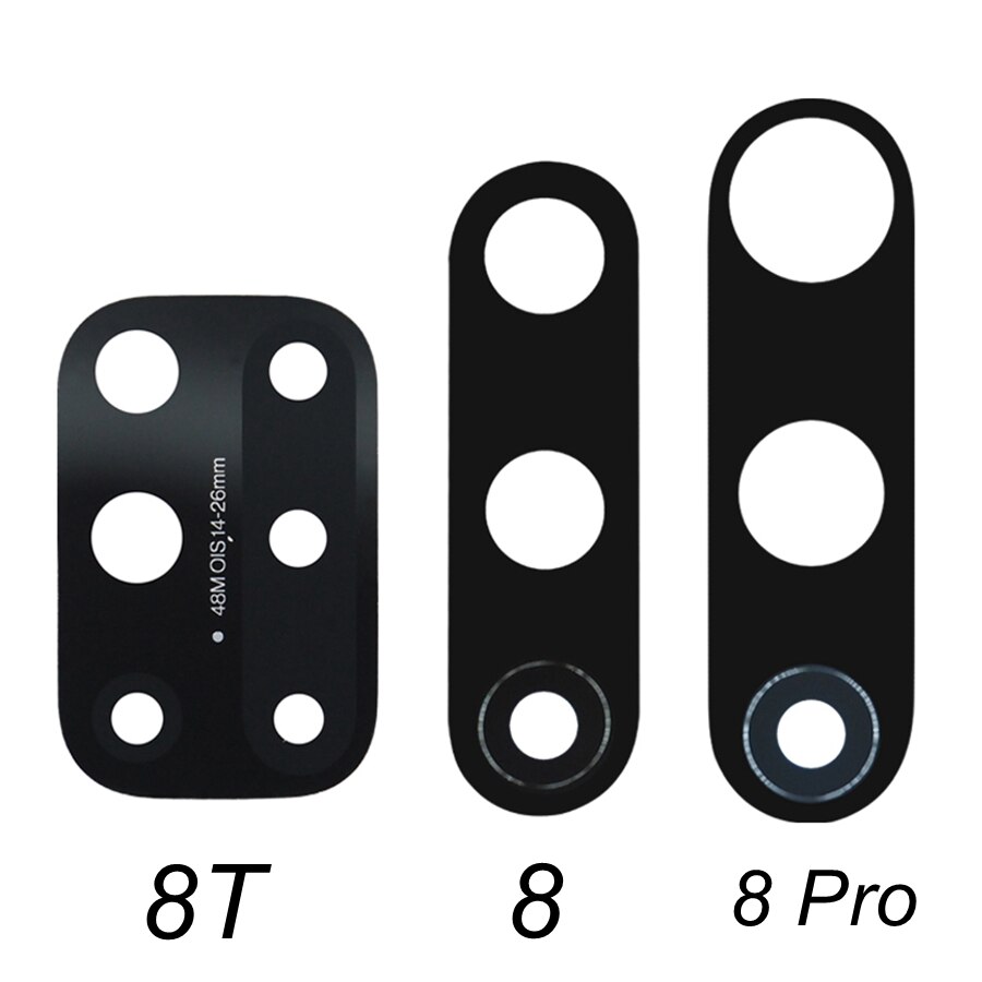 Hinten Zurück Kamera Glas Objektiv Für OnePlus 3 5 5T 6 6T 7 7T 8 8T 9 Pro Nord N100 Kamera Glas Abdeckung Ersatz Mit Klebeband