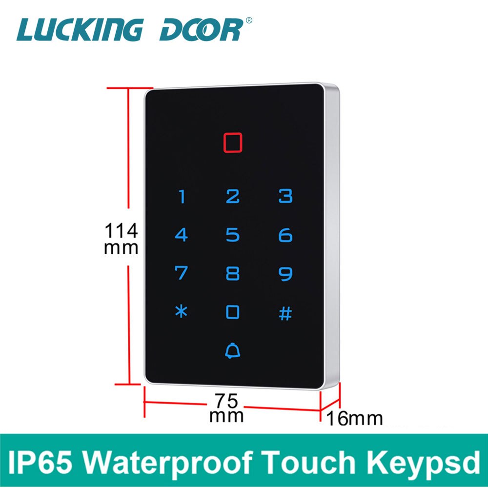 IP65 Waterdichte Backlight Touch Toegangscontrole Geïntegreerde Machine Rfid Onafhankelijke Toegang Controller Toegangscontrole Toetsenbord K6EM