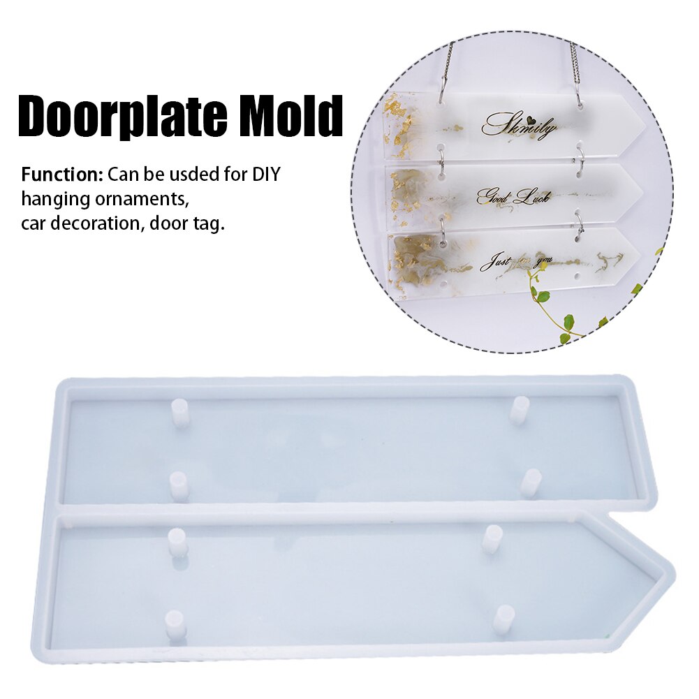 Iniciantes diy artesanato adultos para a loja multifunções silicone doorplate moldes festa fácil demolding porta de casamento pendurado placa